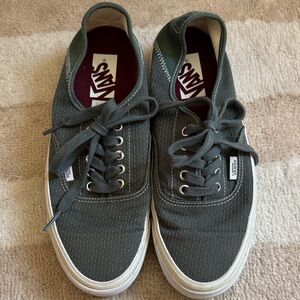 Vans Forest Green Lace-Up Sneakers